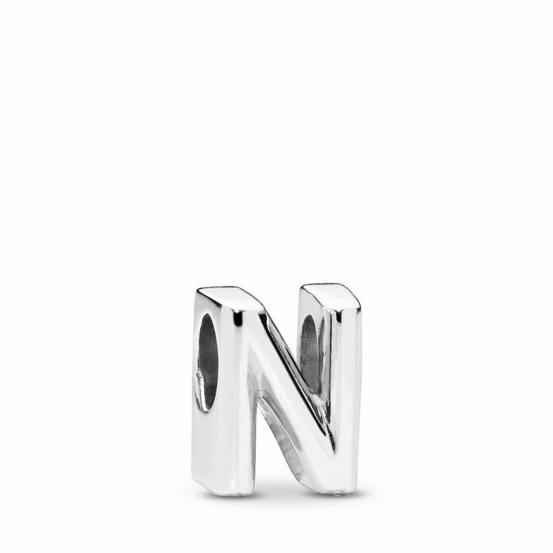 Pandora Letter N Charm NZ, Sterling Silver (396182-DCF)